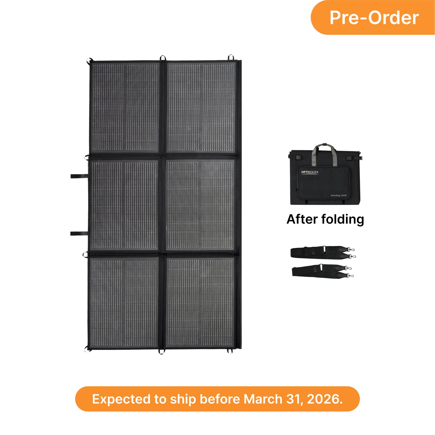 OptiSolex 440W 220W Portable SolarBag (Kit)