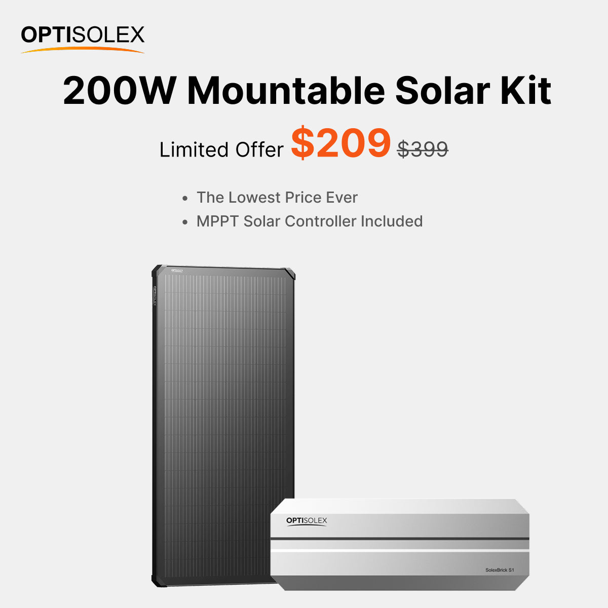 OptiSolex $10 Deposit Reservation