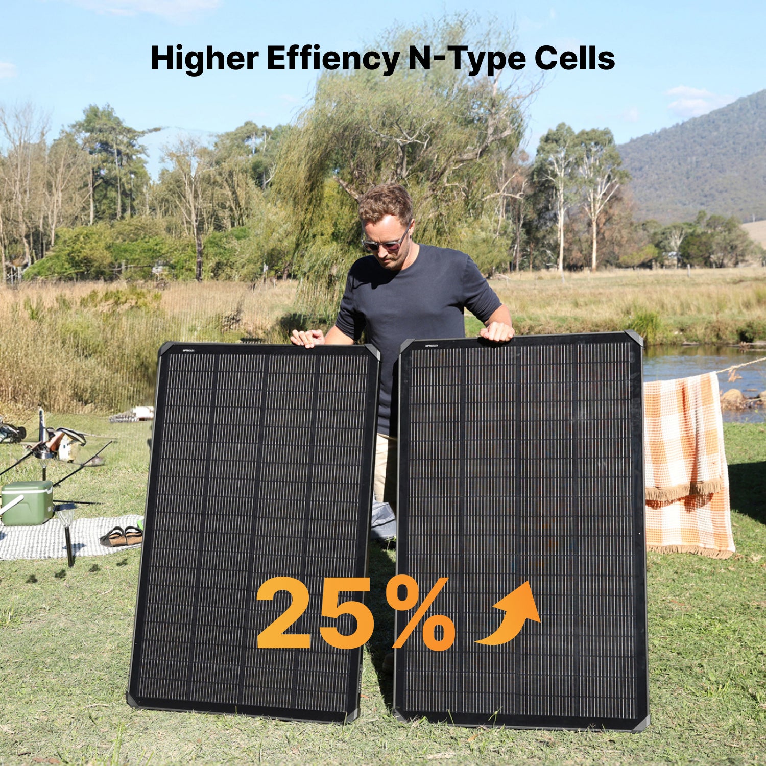 OptiSolex 200W Mountable Solar Panel (Kit)