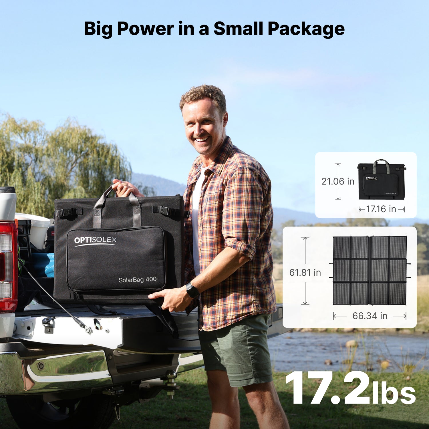 OptiSolex 400W Portable SolarBag (Kit)